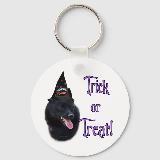 Schipperke Trick Schlüsselanhänger (Vorderseite)