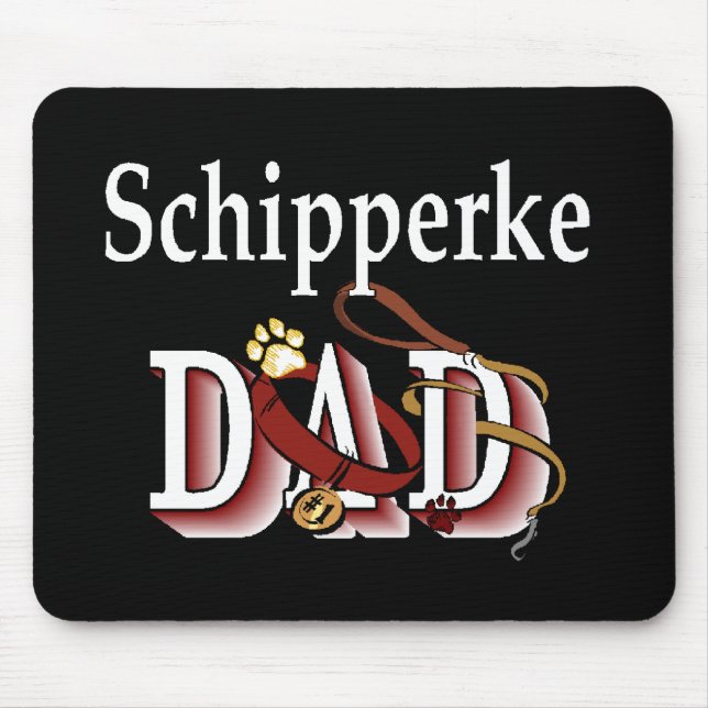 Schipperke Vater Geschenke Mousepad (Vorne)