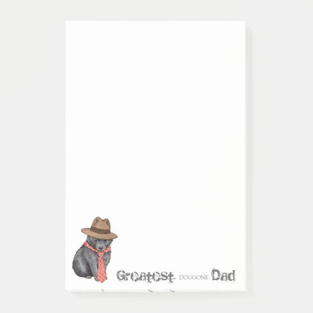 Schipperke Vater Post-it Klebezettel (Vorderseite)