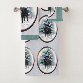 Schipperke Weihnachten Badhandtuch Set