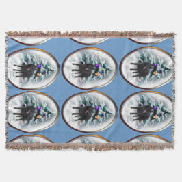 Schipperke Weihnachten Decke