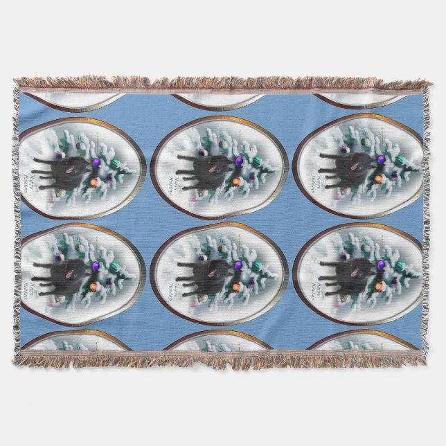 Schipperke Weihnachten Decke (Vorderseite)