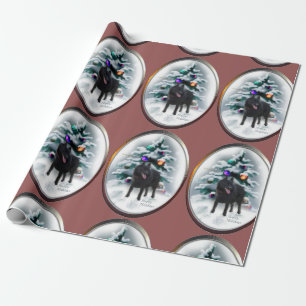Schipperke-Weihnachten Geschenkpapier