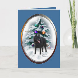 Schipperke Weihnachtsgeschenke Feiertagskarte
