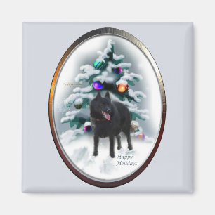 Schipperke Weihnachtsgeschenke Magnet