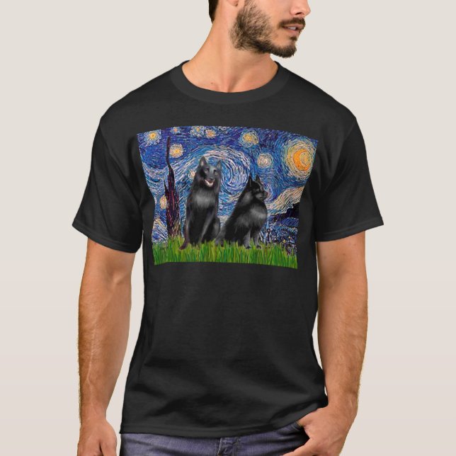Schipperkees (zwei,5&amp;6) - Starry Night T-Shirt (Vorderseite)