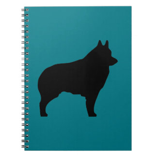 SchipperkehundeSilhouette Notizblock