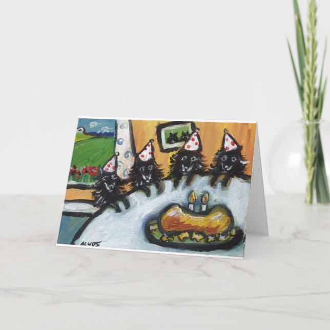 Schipperkesommer-Geburtstags-Party Karte (Vorderseite)