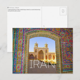 Schiraz, Iran Reise-Postkarte Postkarte