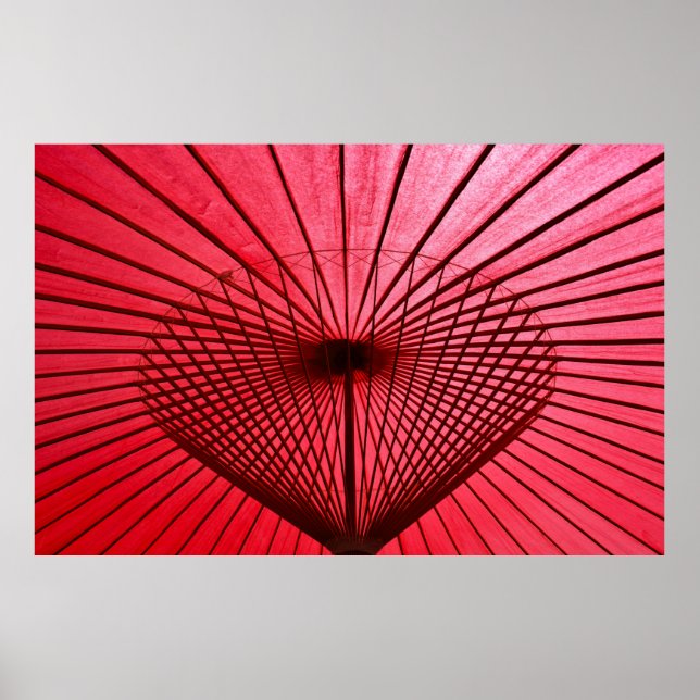 Schirm aus Rohölpapier Poster (Vorne)