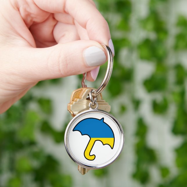 Schirm der Ukraine Schlüsselanhänger (Hand)
