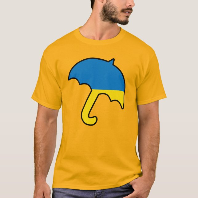 Schirm der Ukraine T-Shirt (Vorderseite)