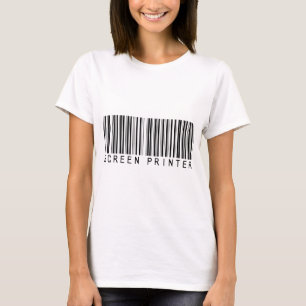 Schirm-Drucker-Bar-Code T-Shirt
