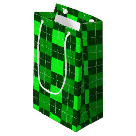 SCHIRME DES KARIERTEN, GRÜNEN IRISCHEN KELTISCHEN  KLEINE GESCHENKTÜTE