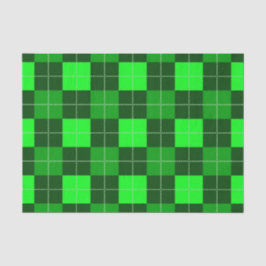 SCHIRME, KARIERTE, GRÜNE IRISH-MUSTER SEIDENPAPIER