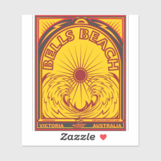 SCHIRMGURTE STRAND AUSTRALIEN AUFKLEBER