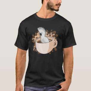 Schirmkakadu im Kaffee Cup Pet Bird Papagei T-Shirt