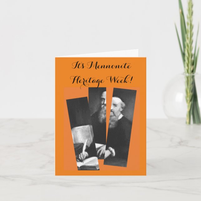 Schism Mennonite Heritage Week Card Karte (Vorderseite)