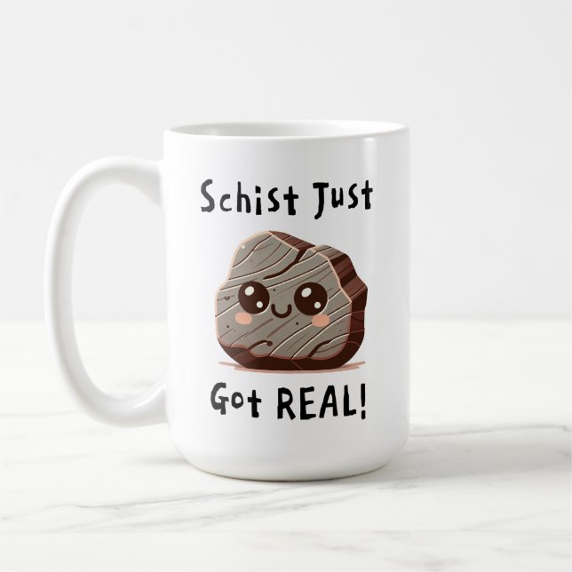 Schist gerade Got Real - Niedlich Geology Pub Cart Kaffeetasse (Links)
