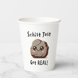 Schist Got Real - Nerdy Rock Pun - Glückwunsch/Luc Pappbecher