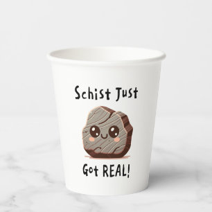 Schist Got Real - Nerdy Rock Pun - Glückwunsch/Luc Pappbecher