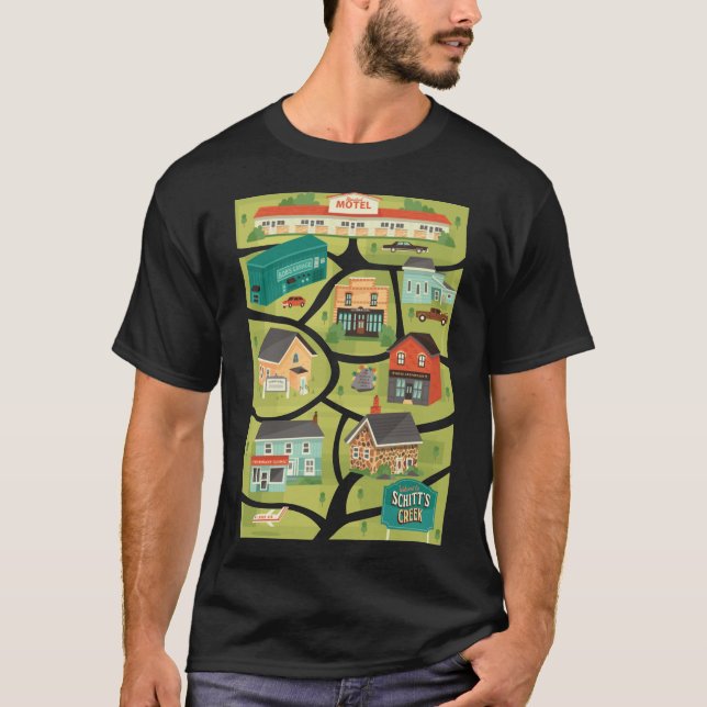 Schitt&x27;s Creek Town Map Classic T - Shirt (Vorderseite)