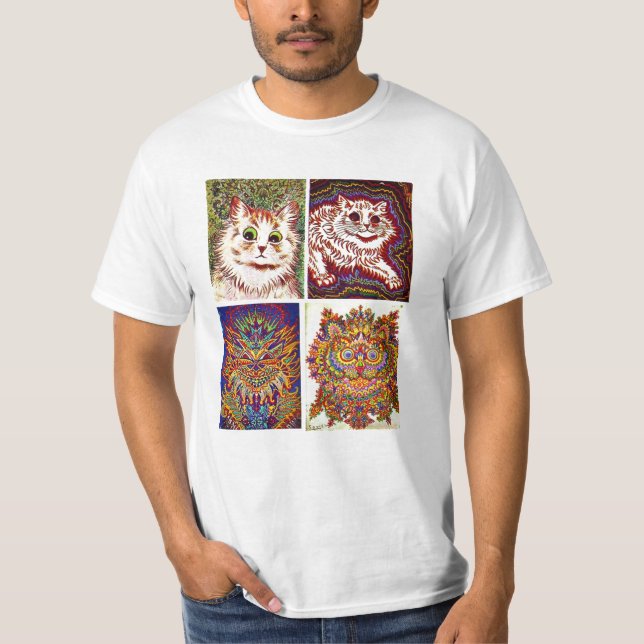 schizo Katze T-Shirt (Vorderseite)