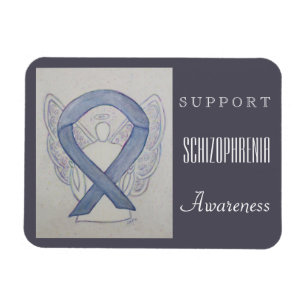 Schizophrenie Awareness Ribbon Angel Custom Magnet
