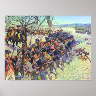 Schlacht am Guilford Courthouse 15 März 1781 Poster