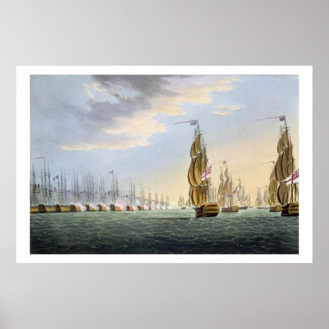 Schlacht am Nil, August 1. 1798, graviert durch T Poster (Vorne)