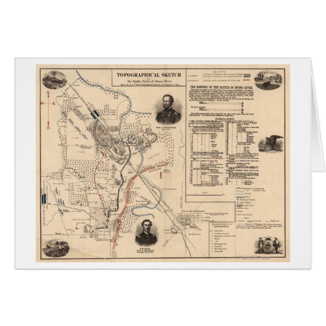 Schlacht am Stones River - Panorama des Zivilen Kr (Vorderseite (Horizontal))