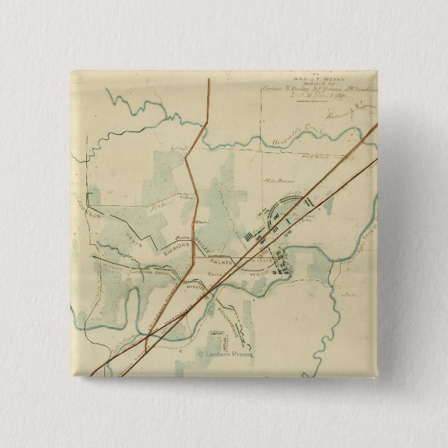 Schlacht am Stones River - Panoramablick aus dem Z Button (Vorderseite)