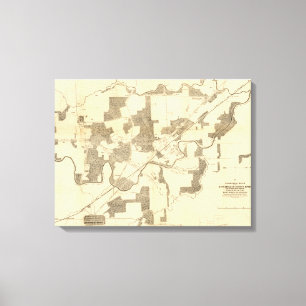 Schlacht am Stones River - Panoramablick aus dem Z Leinwanddruck