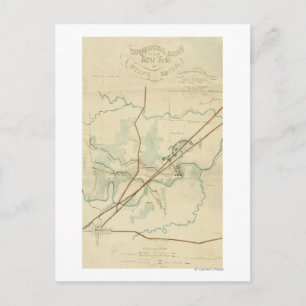 Schlacht am Stones River - Panoramablick aus dem Z Postkarte