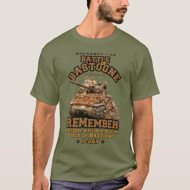 Schlacht bei Bastogne Veterans Day T-Shirt (Vorderseite)