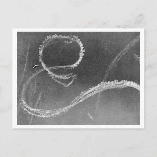 Schlacht bei Britain & The Blitz: #17 Vapor Trails Postkarte (Vorderseite)