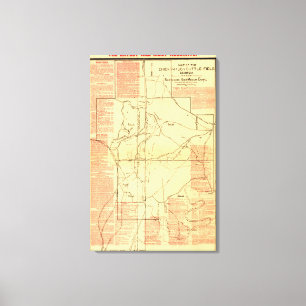 Schlacht bei Chickamauga - Panoramabalkarte des Zi Leinwanddruck