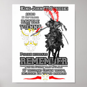 Schlacht bei den polnischen Hussars in Wien Poster
