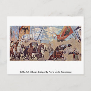 Schlacht bei der Brücke von Mailand durch Piero De Postkarte