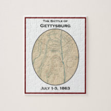 Schlacht bei Gettysburg Map Puzzle