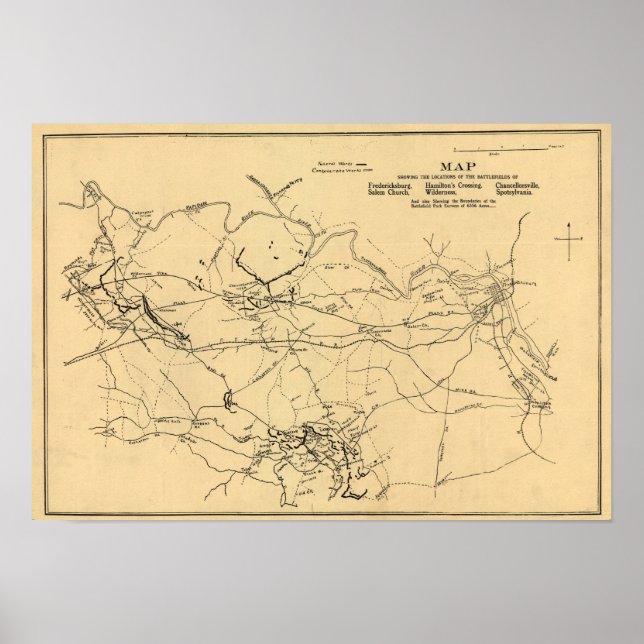 Schlacht beim Hofhaus Spotsylvania Poster (Vorne)