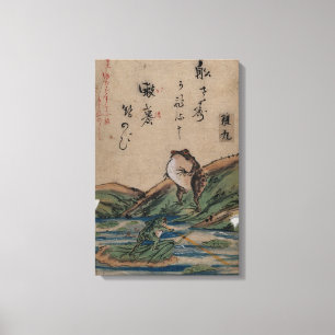 "Schlacht der Frösche" von Kawanabe Kyōsai Leinwanddruck