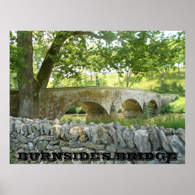 Schlacht um Antietam: Burnside's Bridge Foto Poste Poster (Vorne)