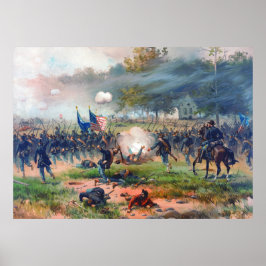 Schlacht um Antietam Thure de Thulstrup 1887 Wiede Poster