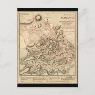 Schlacht um Brandywine American Revolution Karte 1