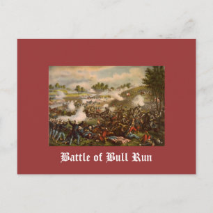 Schlacht um Bull Run Postkarte