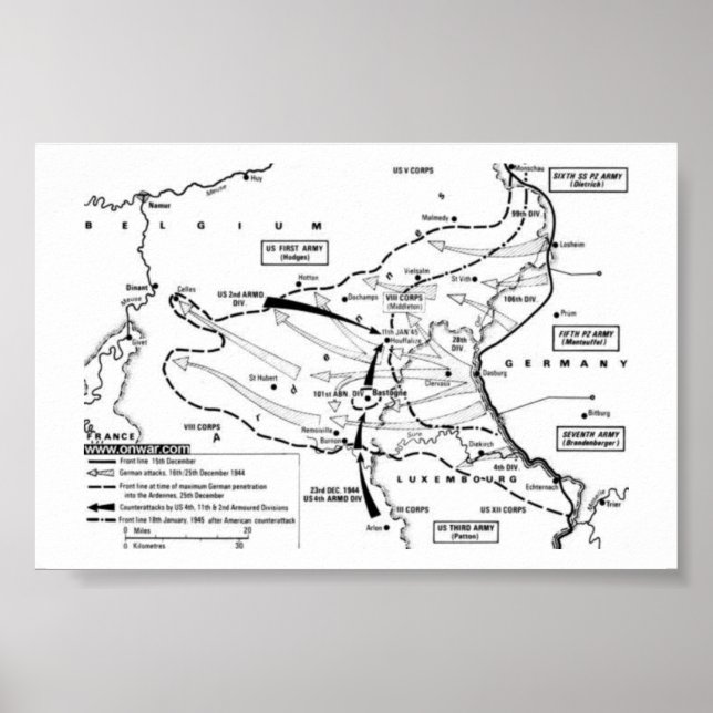 Schlacht um die Bulge Poster (Vorne)