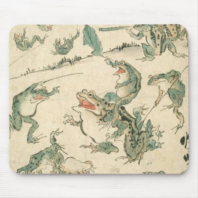 Schlacht um die Frösche - Kawanabe Kyosai Mousepad (Vorne)