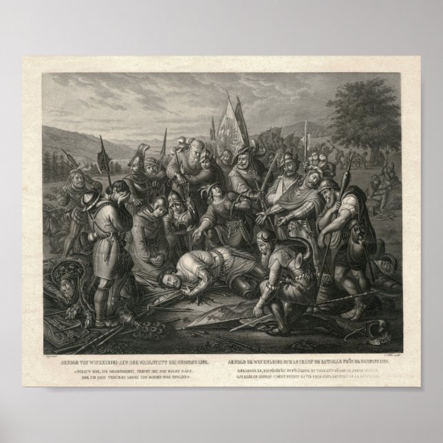 Schlacht um die heroische Schweizer Geschichte von Poster (Vorne)