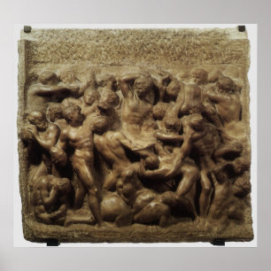 Schlacht um die Lapiths und die Jahrhunderte von M Poster